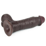 4-Dildo-Negro-Ventosa-Realistico-Doble-Piel-masturbador