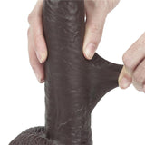 8-Dildo-Negro-Silicona-Base-Grande-vagina-artificial